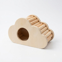 Nichoir en bois naturel pour hamster, grande surface respirante, maison de sommeil pour hamster syrien, vente en gros
