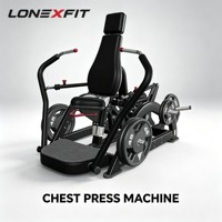 Machine de presse pectorale à charge libre isolaire pour salle de sport commerciale, entraîneur pectoral unilatéral indépendant