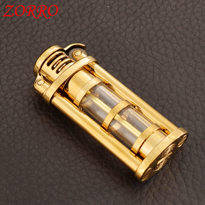 Encendedor de Queroseno <span class=keywords><strong>ZORRO</strong></span> <span class=keywords><strong>Serie</strong></span> 652, Encendedor de Aceite Transparente, Encendedor Vintage con Rueda de Moler, Encendedor de Cigarrillos - Product Image 3