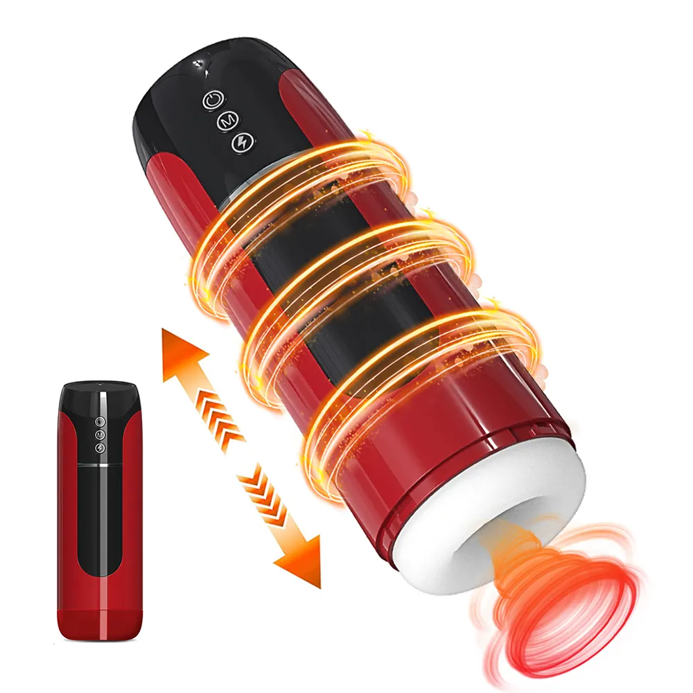 Automatic Telescopic Sucking Vibration Male Masturbator Cup for Adult Men Male Masturbation