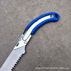 Sierra manual Saichito de 280 mm, juego de cuchillas de repuesto con estructura de mariposa, mango de plástico, 32 dientes para cortar madera - Product Image 4