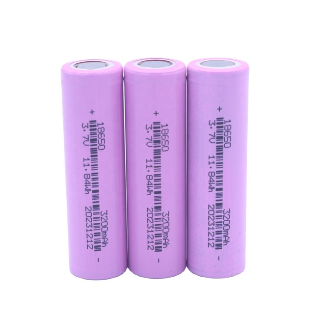 18650 Battery Cell 3200mAh 3.7V Cylindrical Rechargeable Lithium Ion Battery Cell