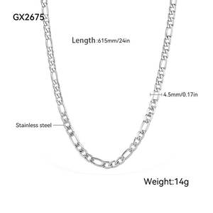 Chaîne de bijoux en acier inoxydable 316L personnalisée et unique, chaîne pour homme, collier pour homme, chaîne en or pour homme - Product Image 6