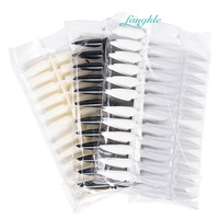 Fangkle Vente en gros Nail Color Stiletto Nail Display Tips 240pcs pour salon
