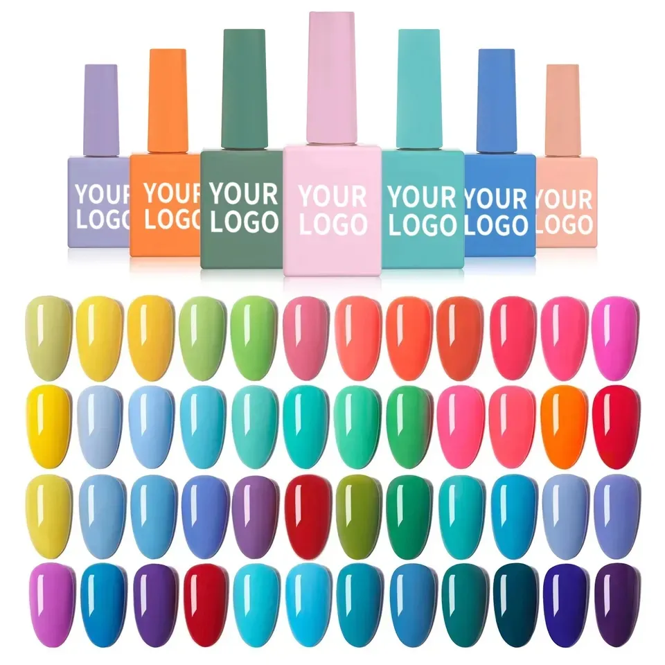 private label colorful permanent soak off gel nail polish for nails art salon