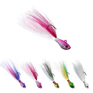 Offre Spéciale 1/8 oz-6 oz gabarits à queue de boucle gabarits à tête métallique en plomb pour cheveux de renne d'eau salée crochet en plomb gabarits à queue de boucle - Product Image 5