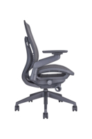 Chaise de bureau pivotante ergonomique au design moderne avec dossier moyen en tissu maillé et fonction de levage pour l'environnement de bureau
