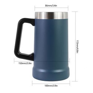 Hot <b>Sale</b> Personalized Beer Sterin Caneca 24oz Stainless Steel Vacuum Mug Copostanley With Big Grip - Product Image 5