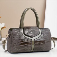 Sac à main en cuir PU gaufré crocodile léger et écologique, structuré, avec poignée supérieure, sac bandoulière, plusieurs options