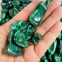 Pierres Roulées en Malachite Verte Naturelle Brillante de Haute Qualité en Gros, Pierres Précieuses et Cristaux Artisanaux, Tailles Personnalisées, Énergie de Guérison DIY