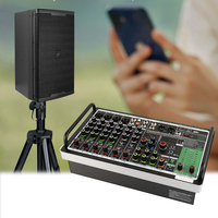 Mezclador de Sonido Mini USB de 8 Canales y 99 DSP, Consola de DJ, Mezclador de Karaoke, Amplificador de Sonido, Sistema de Audio