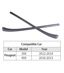 คุณภาพสูงกระจกด้านหน้าด้านข้างแม่พิมพ์แถบยางหนึ่งชุดแถบตัดภายนอก 8120AK 8120AJ สําหรับ Peugeot 308 <span class=keywords><strong>408</strong></span> - Product Image 4