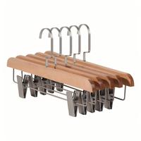Porte-pantalon simple en bois massif de haute qualité, sans trace, pour usage domestique, conçu pour suspendre pantalons, jupes, ceintures et clips de rangement dans la garde-robe