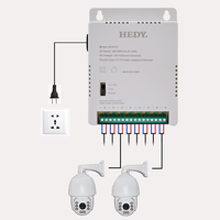Alimentation électrique AC/DC 8 canaux 12V 5A 60W SMPS avec compensation de longueur de câble pour caméras CCTV 12V