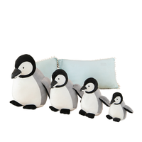 Peluche pingouin super douce - Jouet en peluche pour cadeau d'anniversaire, anti-stress, réconfortant, peluches personnalisées