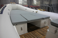 20ft 6m CE bateau gonflable 150hp moteur puissance Sport RIB bateau Hypalon fibre de verre coque bateau à rames