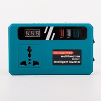 Inversor de Batería de Litio, Banco de Energía de 21V a 220V con Puerto USB DC5V, Fuente de Alimentación Móvil