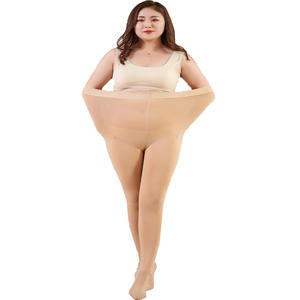 Fleece Lined Thermal Pantyhose Plush Size Big Stretchy Thermal <strong>Legging</strong> - Product Image 1