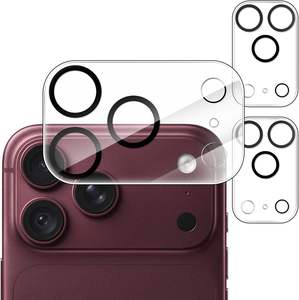 Protection d'objectif d'appareil photo personnalisée transparente 9H, claire, 2.5D, anti-rayures, couverture intégrale, impression soyeuse pour iPhone 18 Pro 18 Pro Max - Product Image 1