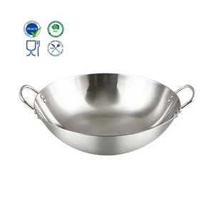 <span class=keywords><strong>Wok</strong></span> Grande <span class=keywords><strong>de</strong></span> Acero Inoxidable <span class=keywords><strong>de</strong></span> 34/36/38/40 cm, <span class=keywords><strong>Wok</strong></span> Antiadherente <span class=keywords><strong>de</strong></span> Acero Inoxidable para Gas con Dos Asas - Product Image 1