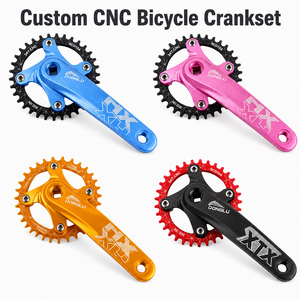 Juego de <span class=keywords><strong>bielas</strong></span> dobles para bicicleta de carretera, 34T 50T BCD110, de aleación de aluminio forjado CNC, 2X, pieza de bicicleta personalizada OEM ODM - Product Image 3