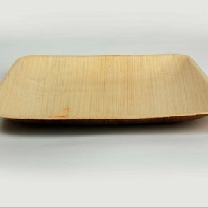 Plato Cuadrado de Hoja de Areca de 7 Pulgadas, Ecológico, Desechable, Biodegradable, Vajilla Natural para la Mesa - Product Image 1