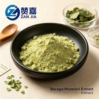 Extrait de feuille de Bacopa Monnieri 20% Bacosides 10:1 Poudre hydrosoluble Améliore la mémoire Emballage en vrac 1kg en fût Aliment santé