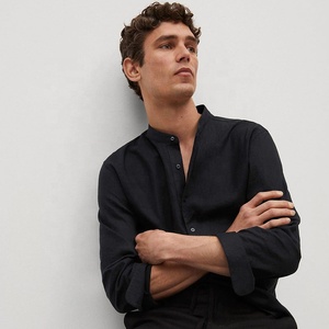 <span class=keywords><strong>Camicia</strong></span> da <span class=keywords><strong>uomo</strong></span> sostenibile camicie di <span class=keywords><strong>lino</strong></span> Henley per gli uomini a manica lunga Eco Friendly <span class=keywords><strong>camicia</strong></span> di <span class=keywords><strong>lino</strong></span> con colletto Mao - Product Image 2