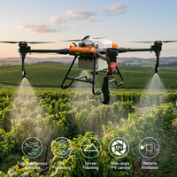Drone agricole à charge utile lourde, pulvérisateur pour grandes exploitations, haute efficacité, diffusion autonome de pesticides, semis, UAV haute précision