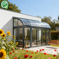 Verrière moderne à toit polygone avec isolation thermique pour hôtels et espaces extérieurs
