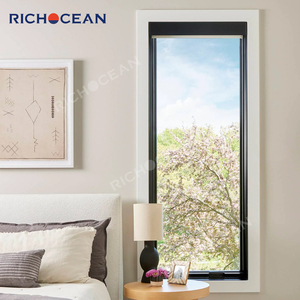 Fenêtres fixes en aluminium RICHOCEAN résistantes aux ouragans, double vitrage, du sol au plafond, grandes fenêtres panoramiques à vitrage Low-E - Product Image 6