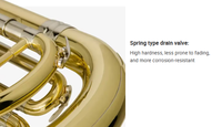 High Quality Bb Tuba for Professional Performance, Premium Brass Material, Factory Direct Supply Customizable Brass Instrument