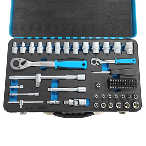 74Pcs Hộp Sắt Hộ Gia Đình 1/2 Inch 1/4 Inch Ratchet Ổ Cắm Cờ Lê Công Cụ Thiết Lập Cho Tự Động Sửa Chữa Crom-Vanadi Vật Liệu Thép - Product Image 2