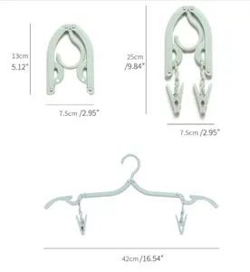 Foldable Hanger For Magic Travel Rack Space-Saving Acrylic Hanger Home Plastic Clothes