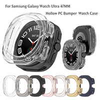 Samsung Galaxy Watch Ultra 47mm için Sert PC Kılıfı Galaxy Watch Ultra2 2026 için Tampon Ekran Koruyucu Koruma
