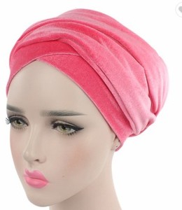 アフリカンベルベット高級多機能ヘッドラップソフト伸縮性チューブロングムスリムヒジャーブスカーフターバン女性用 - Product Image 3