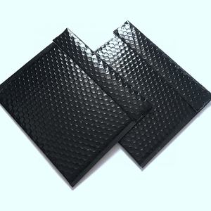 <span class=keywords><strong>Enveloppe</strong></span> à bulles en aluminium noir brillant, 100 pièces, sac de livraison express, échantillon gratuit - Product Image 2