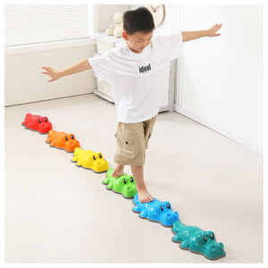 Fournitures spéciales en forme de crocodile pour enfants Blocs d'équilibre intérieurs et extérieurs Promouvoir la coordination Pierres d'équilibre - Product Image 1