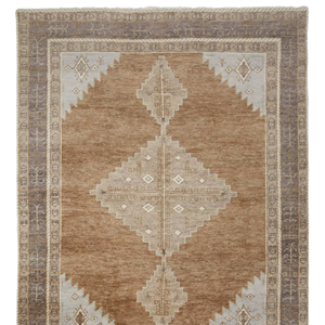Tapis moderne tufté en laine ivoire à boucles longues, antidérapant et doux pour animaux, idéal pour salon et entrée. - Product Image 2