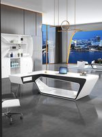 Bureau de direction moderne et durable avec peinture technologique créative pour PDG/Directeur/Général de direction