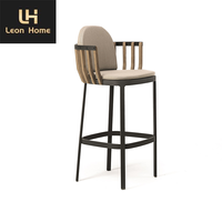 Haute qualité Villa luxe tabouret chaise haute tabouret de bar moderne mi-siècle Wishbone comptoir hauteur tabouret de bar
