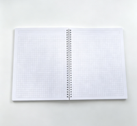 Cahier spirale A4 de haute qualité fabriqué en usine 180 °   Housse personnalisée à plat OEM ODM Service d'impression personnalisée