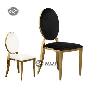 Fundas de asiento de <span class=keywords><strong>silla</strong></span> de comedor de terciopelo <span class=keywords><strong>beige</strong></span> de boda coloridas extraíbles de lujo - Product Image 5