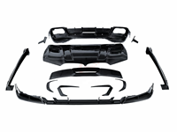 Kit de Carrocería de Fibra de Carbono Seca Estilo PK de Alta Calidad para BMW X6 G06 LCI: Lip Delantero, Faldones Laterales, Difusor Trasero, Alerón, Capó y Tubo de Escape
