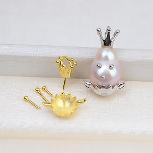 Pendentif en argent S925 à faire soi-même avec un design de coq, taille 8-9, collier pour femmes, bijoux du zodiaque chinois - Product Image 1