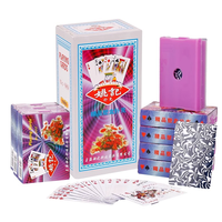 Cartes à jouer professionnelles Yaoji pour poker, jeu de casino, jeu de cartes en papier bleu lisse, prêt à mélanger, en stock