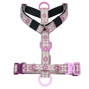 Arnés táctico para perros grandes con tejido jacquard, hebillas de aluminio aeronáutico, acolchado suave, nailon resistente y chaleco ajustable. - Product Image 1