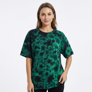Women's <b>Tie</b> <b>Dye</b> Crew Neck T-<b>Shirt</b> Regular Fit Short Sleeve Casual 100% Cotton Jersey Anti-Pilling Spring Summer Wear Bangladesh - Product Image 6