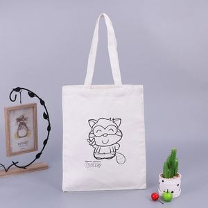 Women's Canvas Shoulder <b>Bag</b> Small <b>Makeup</b> <b>Drawstring</b> Shopping Cotton Canvas Tote <b>Bag</b> Custom Canvas <b>Bag</b> With Custom Printed Logo - Product Image 5