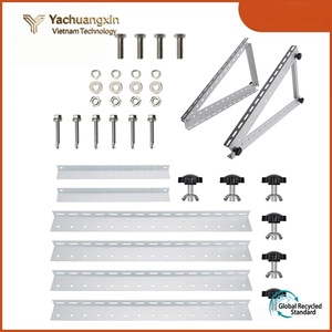 Support triangulaire réglable en acier zingué, épaisseur 3 mm, structure standard pour montage - Product Image 6